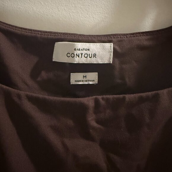 Aritzia Babaton Contour Squareneck Romper in Coffee Bean - Picture 12 of 12